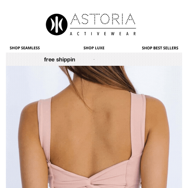 Astoria activewear Astoria LIVE LUXE Open Back Crop - White