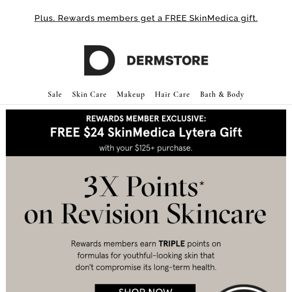 3 days only: Earn 3x points on Revision Skincare