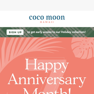 This month marks the 7 years of Coco Moon!