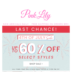 up to 60% OFF - last call 🎆
