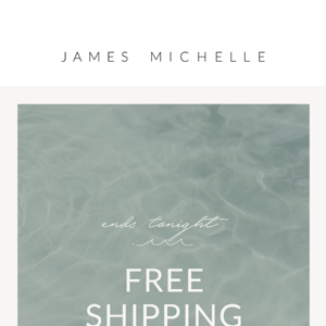 Last Chance for Free Shipping!