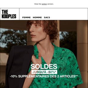 Soldes | -10% supplémentaires dès 2 articles