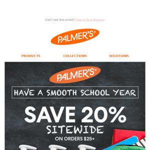 Save 20% during the Back to School Sale!