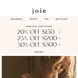 Up to 30% Off Sale + New Arrivals in Rose