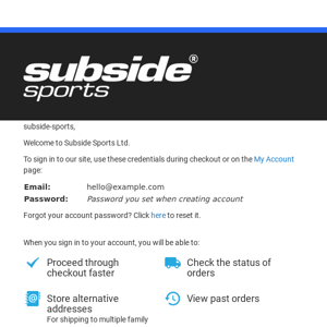 Welcome to Subside Sports Ltd