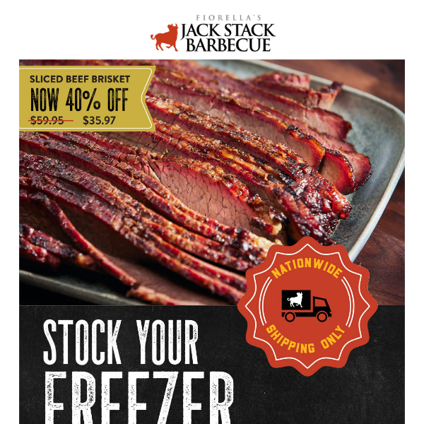 Customer Favorite - Sliced Beef Brisket - 40% off!