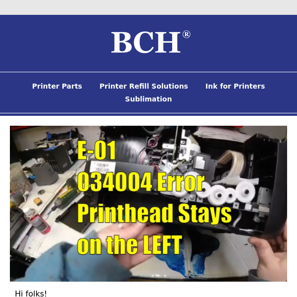 Conquer the 034004 E-01 Error with Printhead: DIY Fix for Epson Printers -  BCH Technologies