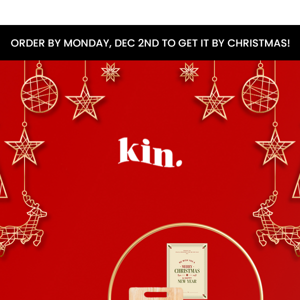 THE KIN HOLIDAY SHOP IS OPEN