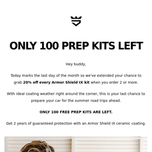 ⚠️ ONLY 100 PREP KITS LEFT