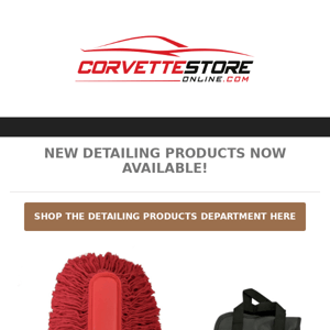 Get Your California Car Duster + Corvette Detailing Products!