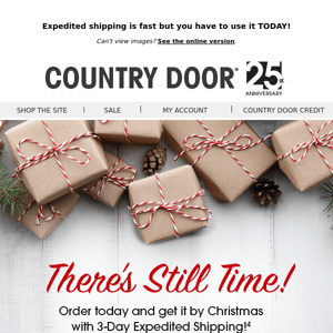 Last Call for Expedited Shipping and Gifts on Time!