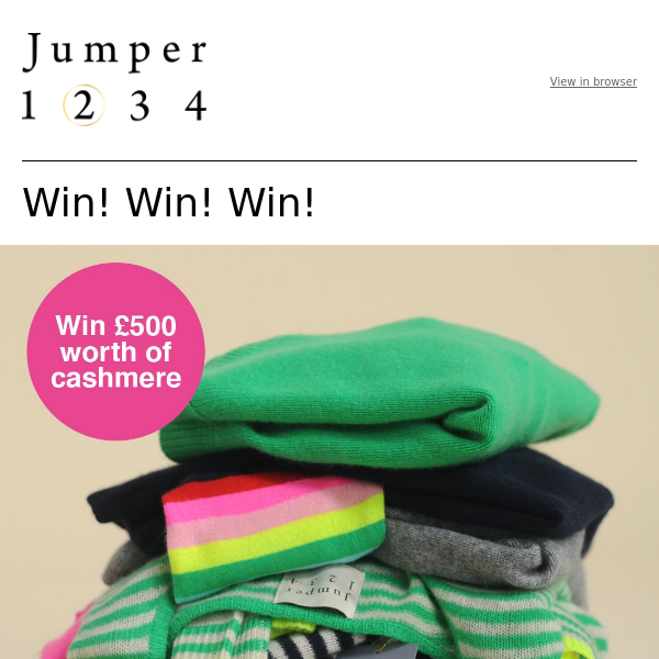 Win! £500 up for grabs