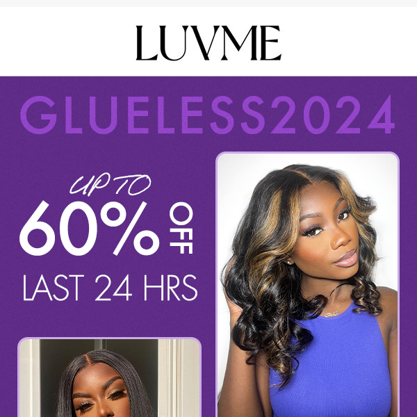 🌟 No glue, all glory! 🌟 Score up to 60% off our stunning wig wonders and slay effortlessly!