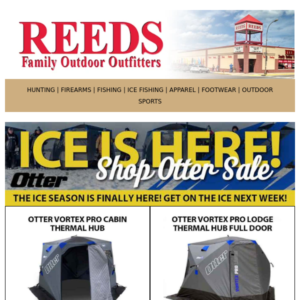 Ice Is Here! Get inside Your New Otter and land Your First Fish of