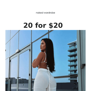 it's almost over... 20 for $20