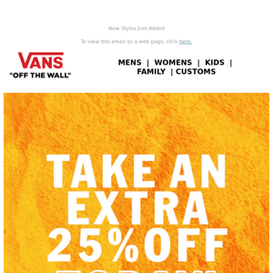 Extra 25% Off Sale Ending Soon