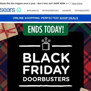 Black Friday Doorbusters are Almost Gone - Shop Now for Amazing Deals!