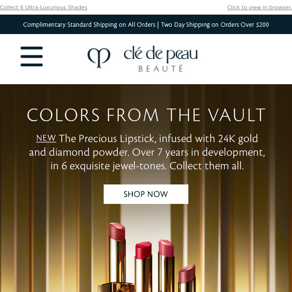 New Precious Lipstick: Rare Radiance In Jewel-Tones