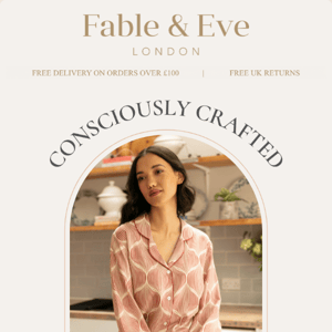 Consciously crafted and sustainable nightwear, made just for you 🌱