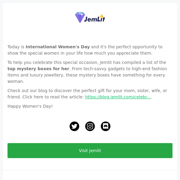 Celebrate Women's Day with the Perfect Gift - Jemlit's Top Mystery Boxes for Her