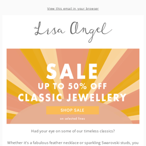 Our jewellery classics are on sale ❤