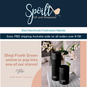 Frank Green Water Bottles are Back in Stock!