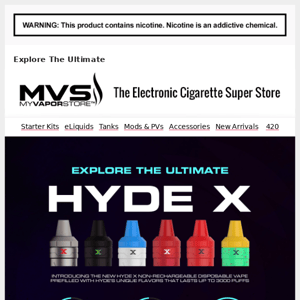 😱Buy 2 Get 1 Free The Ultimate Hyde X Disposable Vape!