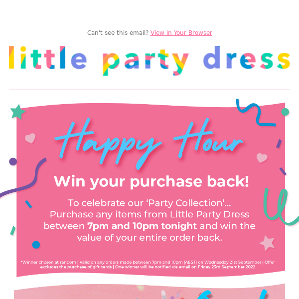 🤩 WIN //  🍹 Happy Hour + Party New Arrivals 🥳