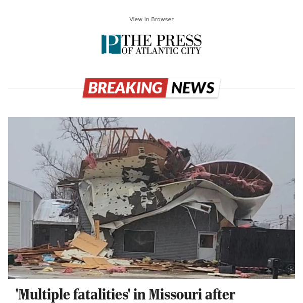 'Multiple fatalities' in Missouri after possible tornado as severe storms threaten Midwest, South