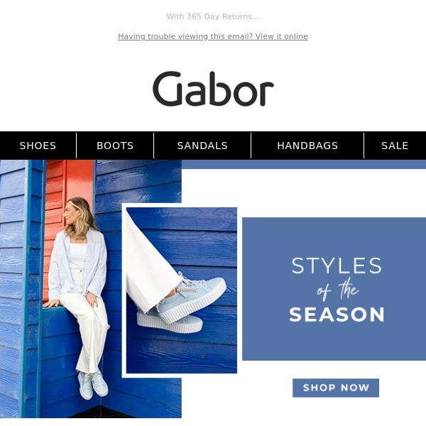 New Season Styles Are Here! - Gabor Shoes