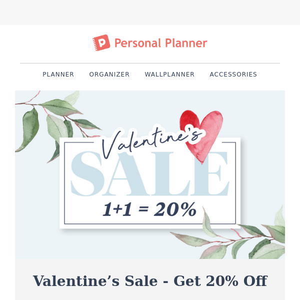 Valentine’s Sale - 20% off! 💕