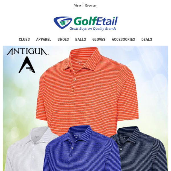 New Day = New Deal‼️ Antigua Men's Polo Shirts $18 + Bonus Deal‼️ 