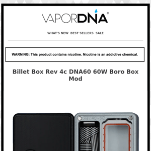 Billet Box is now available at VAPORDNA!