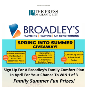 ADV: Giveaway Alert! Get ready to Spring Into Summer with a Broadley's Family Comfort Plan