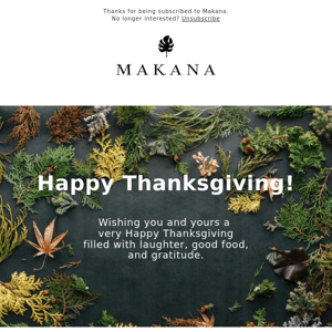 We are Grateful for You - our Makana 'Ohana! ❤️