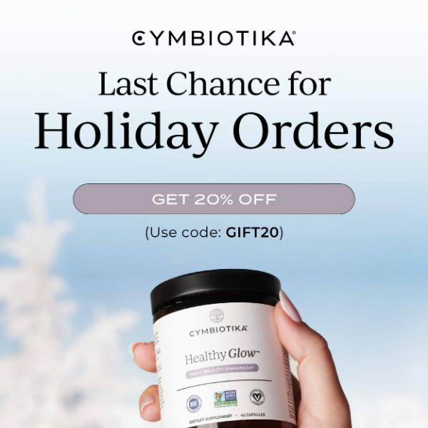 Last Chance for Holiday Orders ⭐