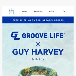 Guy Harvey x Groove Life Rings!