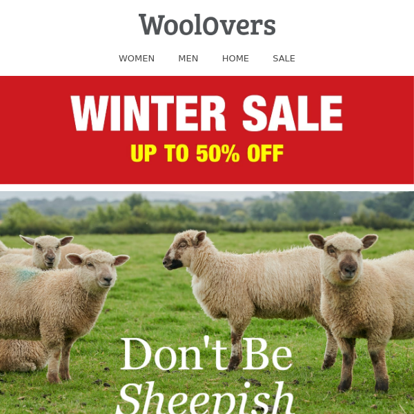 Don’t Miss Out! Up To 50% Off Winter Sale