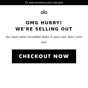 HURRY! Your Cart Might Sell Out 🚨