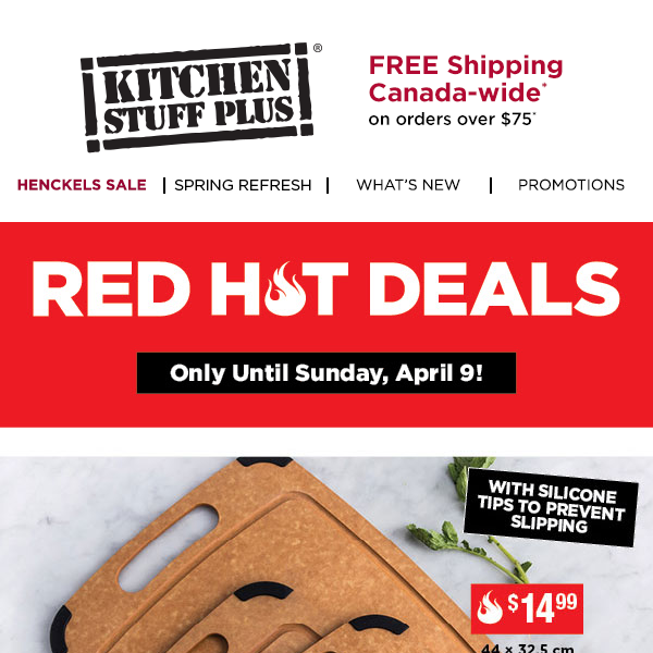 DealsOnFire - KitchenAid Gourmet Salad Spinner with Dividers (Red) **  Kitchen stuff plus deals ** @ $24.99 WAS $49.99    #deals #couponing #sale #couponcommunity