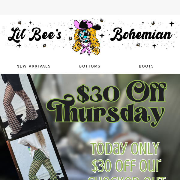 $30 Off Thursday! 🤩