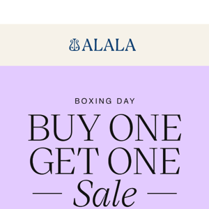 Buy 1, Get 1 Free | Boxing Day!