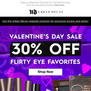 All EYES on our VDAY SALE! Up to 40% OFF Palettes + MORE