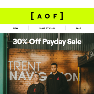 30% off [AOF] x Nottingham Forest