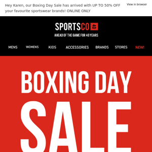 💥 Boxing Day Sale!