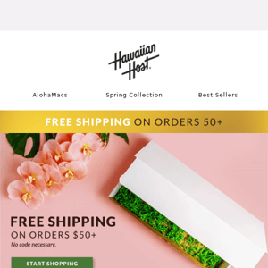 Free Shipping on $50 or more!