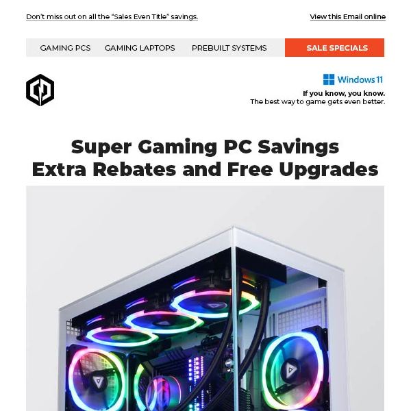 ✔ Super Weekend Gaming PC Deals - Extra Rebates and More
