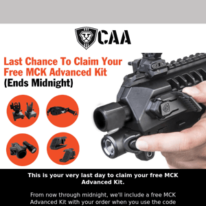 LAST Chance To Claim Your Free MCK Advanced Kit