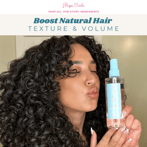 Boost Natural Hair Texture and Volume 🔊