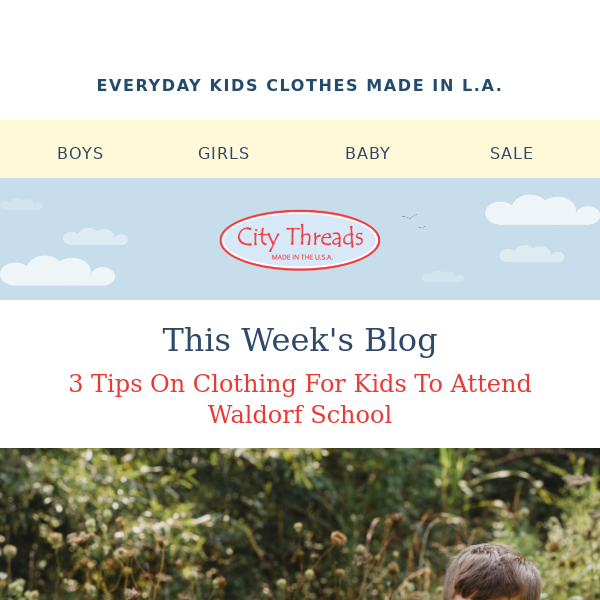City Threads 👉 3 Tips On Clothing For Waldorf School